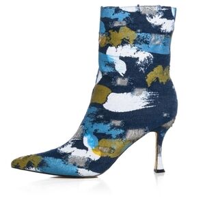 AZALEA WANG AUGUST COLOR PATTERN BOOTIE IN MULTI SZ 7